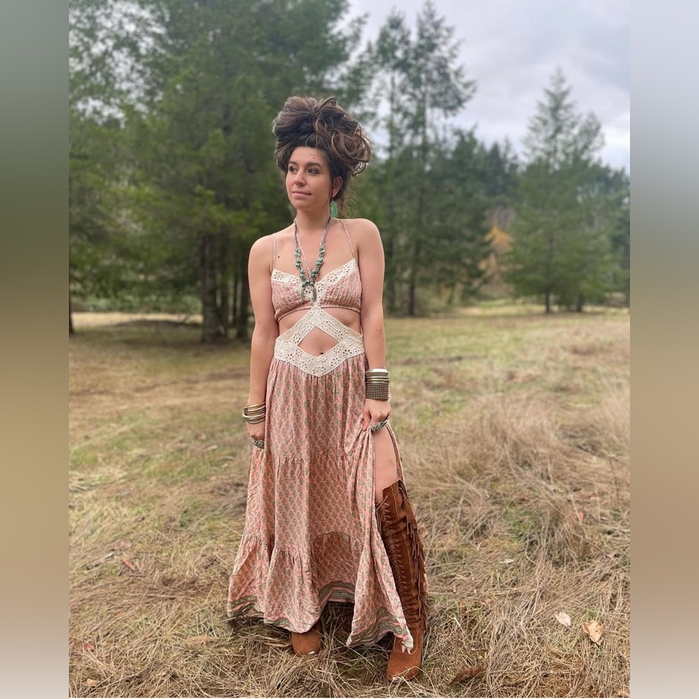 Jens Pirate Booty Daydream Bonnie Dune Maxi Dress - Daydream Nectar M - Picture 2 of 6